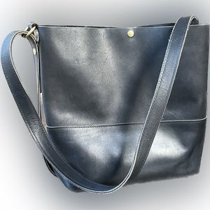 Teddi Joelle Convertible Satchel to Backpack Black Leather